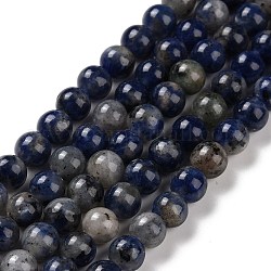 Natur Sodalith Perlen Stränge, Runde, 6 mm, Bohrung: 0.8~1.2 mm, ca. 59~65 Stk. / Strang, 15.04~15.51'' (38.2~39.4 cm)