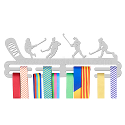 NBEADS Medals Hanger Display Holder Rack, Hockey Sports Theme Medals Display Wall Mounted Frame Sports Medal Holder Hooks Ribbon Holder for Competition Medal Wall Hanging Display, Mount Over 50 Medals