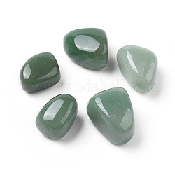 Perles vertes en aventurine naturelles, pierres de guérison, pour la thérapie de méditation équilibrant l'énergie, pierre roulée, gemmes de remplissage de vase, pas de trous / non percés, pépites, 20~35x13~23x8~22mm