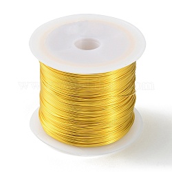 銅クラフトワイヤー  ラウンド  ゴールドカラー  22ゲージ  0.6mm  約127.95フィート（39m）/ロール