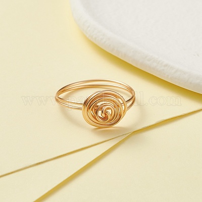 Wholesale Vortex Flat Round Finger Ring - Pandahall.com