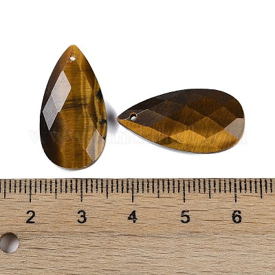 Pendentifs en œil de tigre naturel&nbsp;G-C140-05F-1