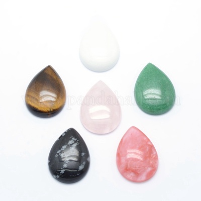 Natürliche und synthetische Mischstein Cabochons&nbsp;G-P393-G-1