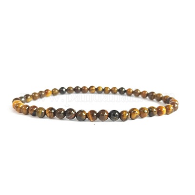 4 mm natürliches Tigerauge-Stretch-Armband&nbsp;RP2095-9-1