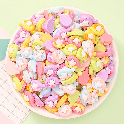 Cabochons di opaco resina&nbsp;RESI-K027-33D-1
