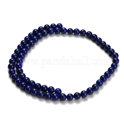 Natürlicher Lapislazuli Perlenstränge&nbsp;G-H329-C01-6mm-1