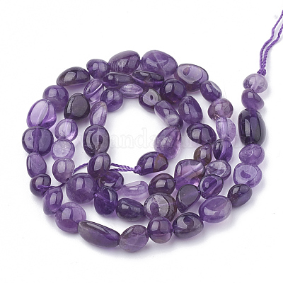 Natürlichen Amethyst Perlen Stränge&nbsp;G-S340-10-1