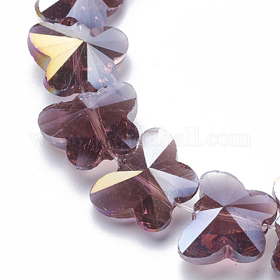 Perles en verre electroplate&nbsp;EGLA-Q091-14mm-B04-1