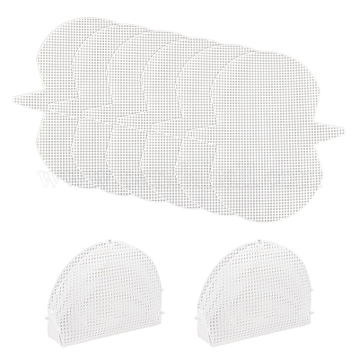Feuilles de sac de toile de maille en plastique, pour bricolage artisanat  tricot accessoires de sac à main, Motif de coquille, cm