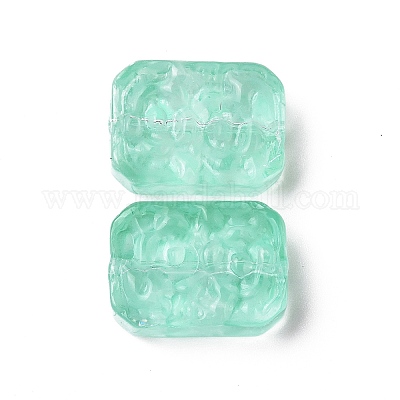 Perle di vetro verniciate a spruzzo trasparente&nbsp;X-GLAA-I050-08H-1