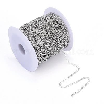 Chaînes en laiton torsadées&nbsp;CHC-Q001-5x4mm-P-1