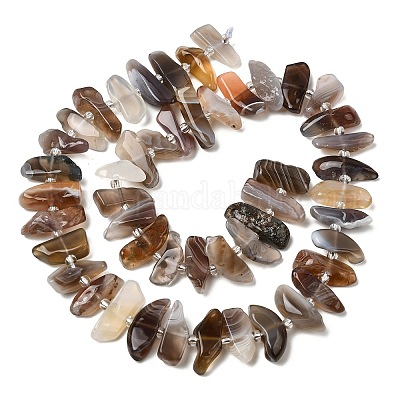 Natur Botswana Achat Perlen Stränge&nbsp;G-L649-A06-01-1