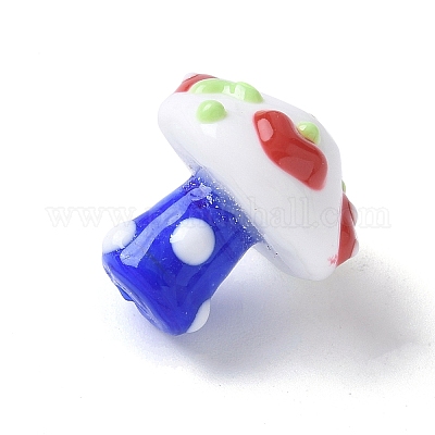 Perline irregolari fatte a mano in lampwork&nbsp;LAMP-Q007-01E-1
