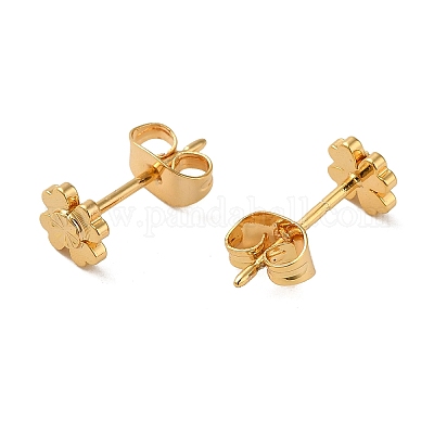 Boucles d'oreilles en laiton&nbsp;EJEW-O003-01E-G-1