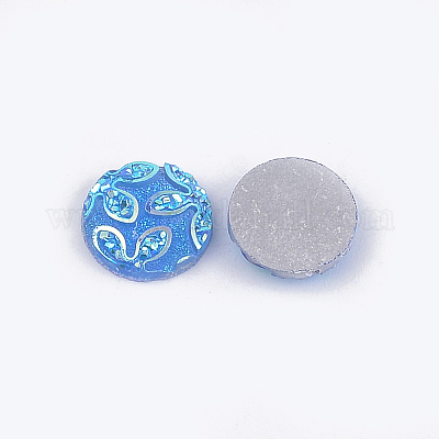 Cabochons en résine&nbsp;CRES-T012-03G-1