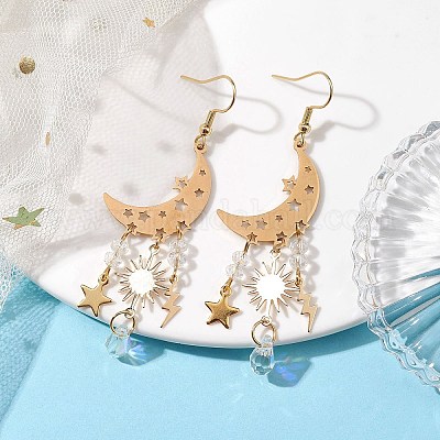 素敵でユニークな ♥️天然石ピアス♥️No.159☆790円☆水晶 オーバル ピアス