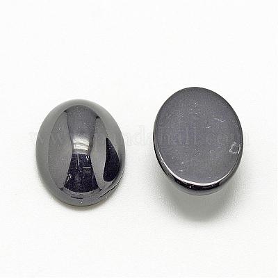 Cabochons naturales de piedra negra&nbsp;G-R415-8x10-46-1