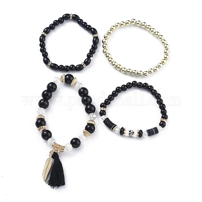 Ensembles de bracelets extensibles multicouches&nbsp;BJEW-H533-02D-1