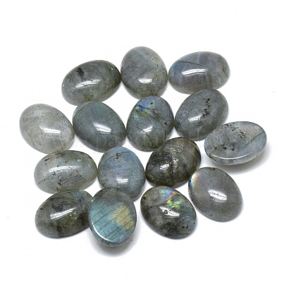 Natur Labradorit Cabochons&nbsp;G-T073-20-10x14-1