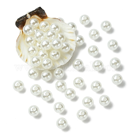 Perles rondes en plastique ABS imitation perle MACR-YW0002-10mm-82-1