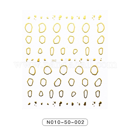 Наклейки для ногтей с золотым тиснением MRMJ-N010-50-002-1