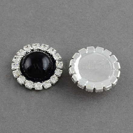 Garment Accessories Half Round ABS Plastic Imitation Pearl Cabochons RB-S020-05-A06-1