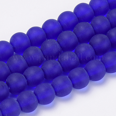 Chapelets de perles en verre transparente   GLAA-Q064-10-12mm-1