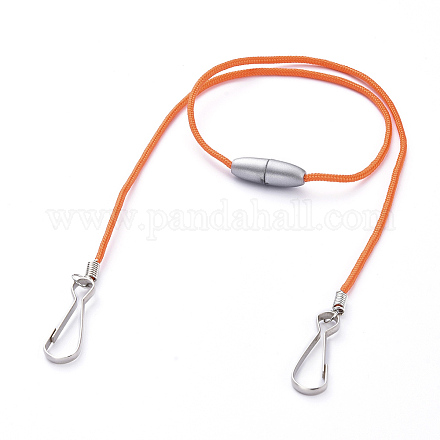 Cordes en polyester et élasthanne chaînes de lunettes AJEW-EH00057-04-1