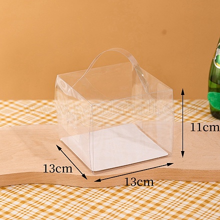 Faltbare transparente Kuchenboxen für Haustiere CON-PW0001-049C-1