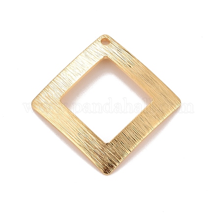 Rack Plating Eco-friendly Brass Pendants KK-D075-23G-RS-1