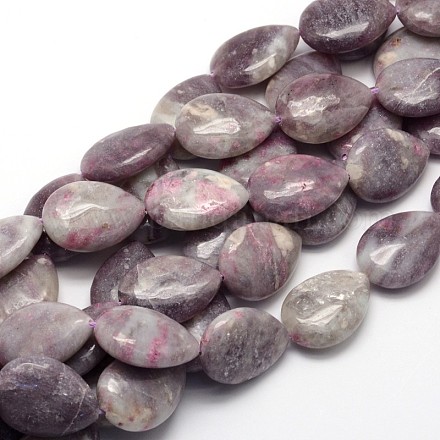 Fili di perle di giada lilla naturale G-L305-01-1