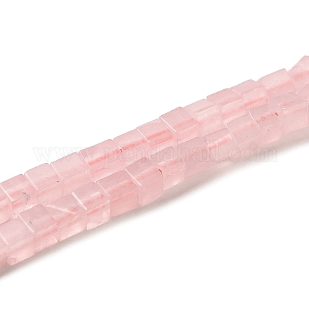 Fili di perline quarzo roso  naturale  G-B064-A30-1