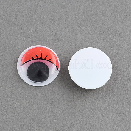 Colors Wiggle Googly Eyes Cabochons With Eyelash DIY Scrapbooking Crafts Toy Accessories X-KY-S003-10mm-03-1