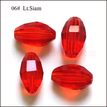 Abalorios de cristal austriaco de imitación SWAR-F056-11x8mm-06-1