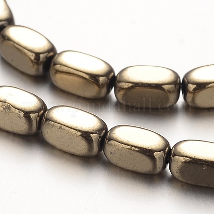 Chapelets de perles en hématite synthétique sans magnétique G-F300-40A-06-1