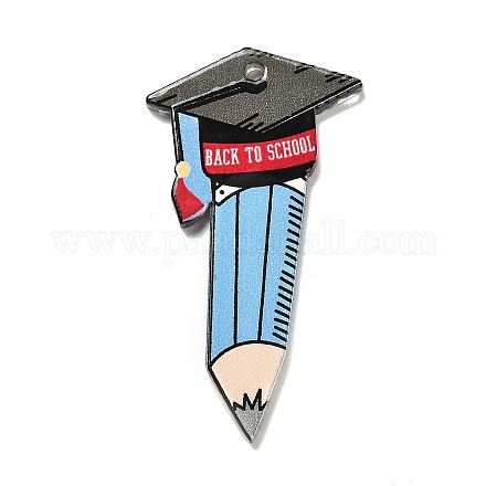 Подвески из смолы ко Дню учителя RESI-M037-04D-1