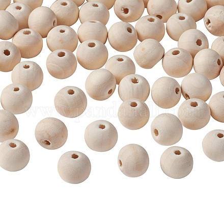 Perles en bois naturel non fini WOOD-S651-12mm-LF-1