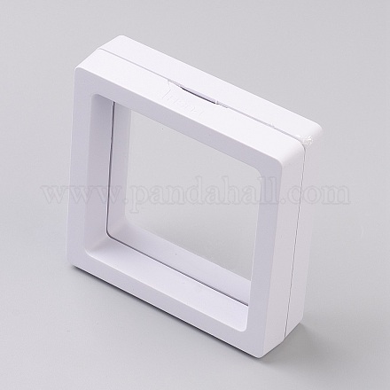 Affichage à cadre flottant 3d transparent carré OBOX-G013-14D-1