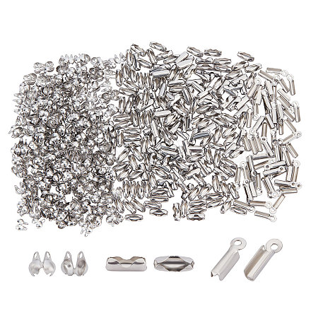 Unicraftale 600Pcs 3 Styles 304 Stainless Steel Jewelry Findings Sets STAS-UN0026-62-1