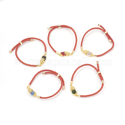 Adjustable Nylon Cord Bracelets BJEW-F362-A01-1