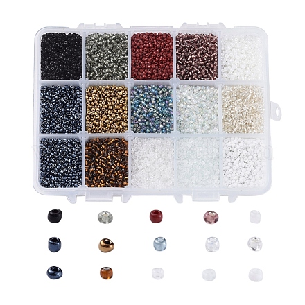 12/0 Glass Seed Beads SEED-JP0009-01-2mm-1