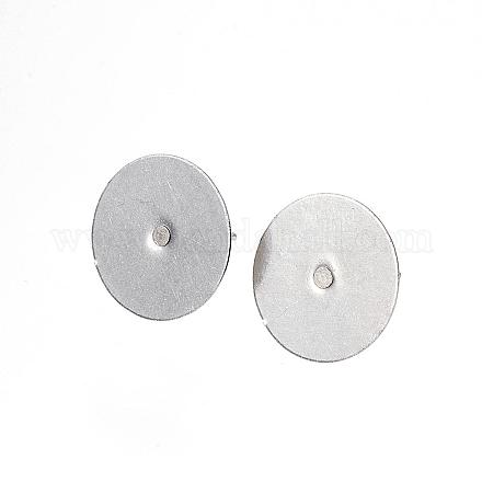 Accessoires de puces d'oreilles en 304 acier inoxydable STAS-D448-088P-14mm-1