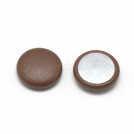 Imitation Leather Covered Cabochons X-WOVE-S084-05B-1