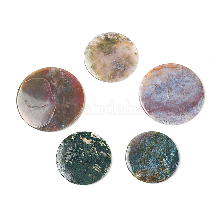 Natural Indian Agate Cabochons G-F586-B-1