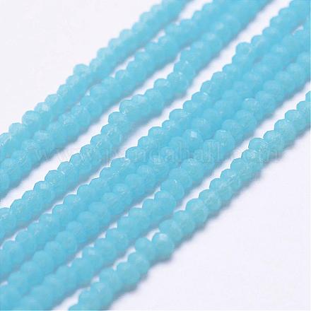 Chapelets de perles en verre opaques EGLA-K010-B09-1