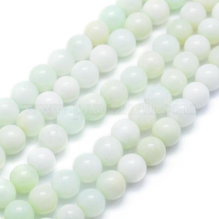 Chapelets de perles en opale vert naturel G-E411-03-14mm-1