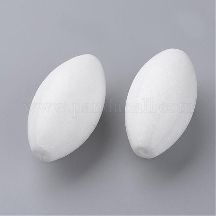Perline di giada bianco naturale G-Q481-57-1