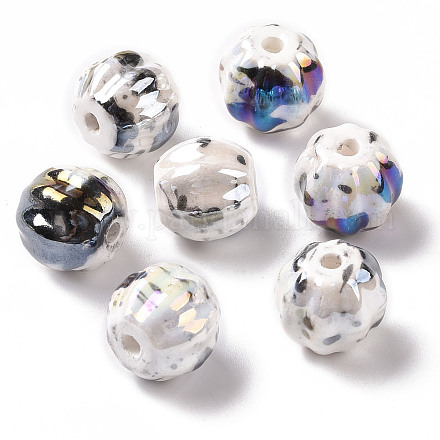 Perline di porcellana perlati a mano PORC-G010-02B-1