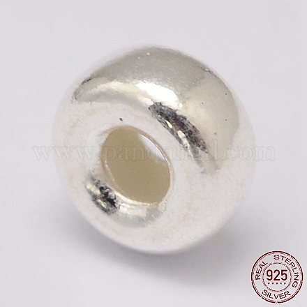 925 стерлингов серебряные шарики Spacer STER-K021-04S-A-1