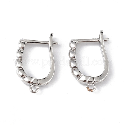 Accessoires de boucle d'oreilles en laiton ZIRC-L097-057P-1